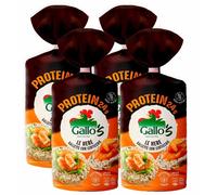 4X Gallo's Protein Le Nere Gallette con Lenticchie e Riso Nero 100g