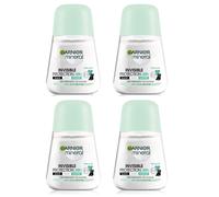 4x Garnier Mineral Invisible BWC Fresh Deodorante Antitraspirante Roll On Donna
