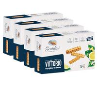 4X Gentilini Biscotti Vittorio al Profumo di Limone, Antica Ricetta Originale 250g