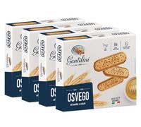 4X Gentilini Osvego Biscotti al Malto e Miele 500g