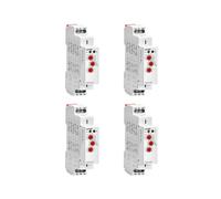 4X GEYA Relè Temporizzato con Ritardo di Spegnimento GRT8-M1 16A AC / DC12V-240V Relè Timer Automatico Su Guida Din Multifunzione