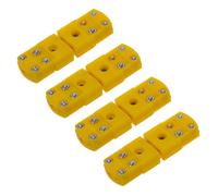 4X Giallo Plastica Shell Tipo K Termocoppia Spina Presa Connettore Set