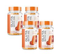 4X Gluta With Me Estratto di Arancia Rossa Pelle Brillante Macchie Scure Lent...