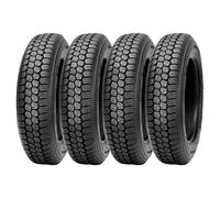 4X GOMME PNEUMATICI COPERTONI 125-12 PER FIAT 500 D'EPOCA 8PR 81J D823 DEESTONE
