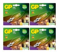 4x GP Lighting Vintage LED Lampada Candela Filamento Dimmabile E14 B35 4W 40W