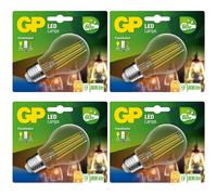 4x Gp Vintage Lampada LED Filamento 2-Stufe E27 A60 7W 60W Globe Lampadina