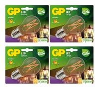 4X GP Vintage LED Lampadina Filamento Dimmerabile E27 A60 7W 60W Globo