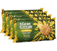 4X Gran Cereale Classico Biscotti Integrali con Fiocchi di Avena, Farro e Orzo, Biscotti Croccanti Ricchi di Fibre per Colazione, Pausa e Spuntino, Pacco Doppio 500g