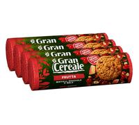 4X Gran Cereale Frutta Biscotti Integrali Mirtilli Nocciole e Mele 230g