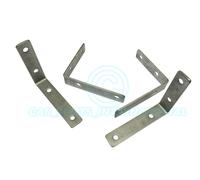 4x Grande Rimorchio Parafango Supporto Supporti Acciaio Inox Pre-forato 15x10cm