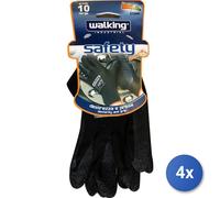 4x Guanti Lavoro Antitaglio Tg.10 Walking 010988