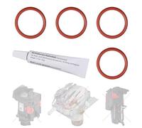 4x Guarnizione + 6 g di grasso al silicone per gruppo infusore DeLonghi AEG | O-ring EABI EAM ECA ECAM ESAM EPAM ETAM pistone di pressione del gruppo infusore e riscaldatore Thermoblock come 5332149100