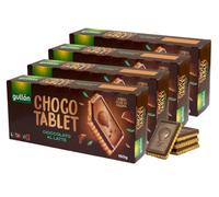 4X Gullon Choco Tablet Biscotti Croccanti Ricoperti con Strato di Cioccolato al Latte 150g [4 Confezioni]