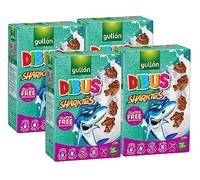 4X Gullon Dibus Sharkies Biscotti al Cacao a Forma di Squalo Senza Glutine e Lattosio (Gluten and Lactose Free) 250g [4 Confezioni]