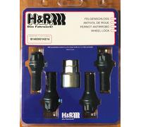 4X H&R Serrature Per Cerchioni Conico M14X1,50X28 B1452801KEY4 Conico 60°