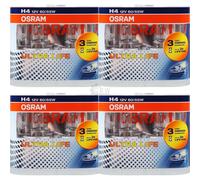 4X H4 12V 60 55W P43T ULTRA LIFE 2Pz. Osram