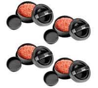 4x Hamburger Stampa Plastica Pressa per Patty Burger Frikadellen Maker