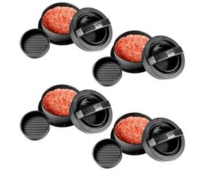 4x Hamburger Stampa Plastica Pressa per Patty Burger Frikadellen Maker