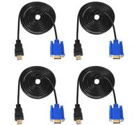 4X HDTV Gold A VGA -15 15Pin Adattatore 6FT 1,8 M 1088287