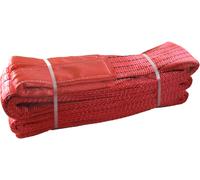 4x Hebeband 5 To 6m Fascia per Sollevamento 2-lagig 5000 KG Brache Cintura Rosso