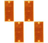 4x Hella Riflettore Fanale Posteriore Giallo Arancione Autoadesivo Rimorchio Tir