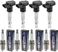 4x Hoffer Bobina + Beru Candela per Subaru Impreza Station Wagon Gg 2.0i R.