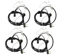 4x HQRP Cuffie Ptt Microfono Per Baofeng BF-888 BF-888S BF-999 BF-999S Radio