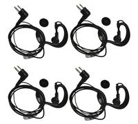4x HQRP External Ear Loop 2Pin Headset Ptt Microfono per Motorola Serie Radio