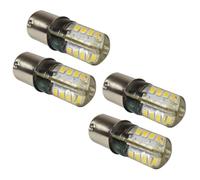 4x HQRP Lampadina LED BA15s 10-30V 32 Led 1141 1156 Luce Bianca Calda