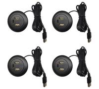 4X Hub USB Incorporato da Scrivania, Tipo C, Caricatore USB, Splitter 3 In 8187