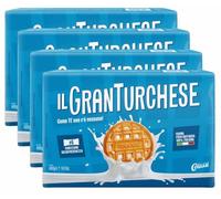 4X Il Granturchese Classico, Biscotti Frollini Classici in Confezioni Salvafreschezza per Colussi 400g