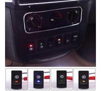 4X Interruttore Rocker Illuminato A LED 12V 35A Per Auto Camion