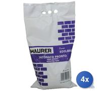4x INTONACO PRONTO MAURER EDILBRIKO SACCO KG 5