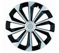 4x JESTIC Copricerchi 16" nero/argento