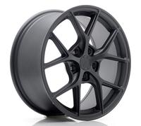 4x JR Wheels SL01 17x8 ET35 5x100 Matt Gun Metal set completo 4 cerchi in lega