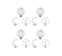 4X K45DH Gancio per Impastare Frusta Piatta Rivestita K45B Frusta Un Filo K45WW Adatta per Robot Da Cucina Con Ciotola Da 4,5Qt 5 Qt per Aiuto Nel