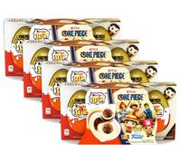 4X Kinder Joy One Piece Funko POP 3x20g Edizione Netflix con Sorpresa 60g