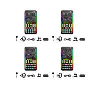 4X Kit Completo Cambio Voce I9 Effetti Audio Multipli Schede Audio Dal Vivo Strumento Microfono per Scheda Audio Dal Vivo Portatile