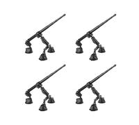 4X Kit di Montaggio A Ventosa per Auto con Adattatore per Testa A Sfera per Selfie Stick Invisibile per Accessori per Action Camera per X4 X3