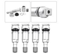 4x Kit Riparazione Stelo Valvola Sensore Pressione Pneumatici Metallo TPMS per M