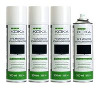 4x Set KOKA Schiuma Detergente Spray Lattina Pulizia TV Oled LCD LED TFT TV