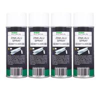 4x KOKA Spray Allo Zinco Alluminio Chiaro Ruggine Primer Protezione Corrosione