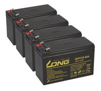 4X Kung Long VDS WP7,2-12A F2, 12V, 7,2 Ah Blei AGM Batteria 6,3Mm Faston USV