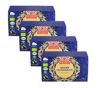 4x Kung Markatta Ginger Lemongrass Rooibos Tea Organic KRAV Fairtrade 20 bustine