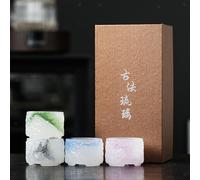 4x Kungfu Tea Cup Set Glassa colorata per amici Realizzazione della casa per