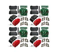 4X La Custodia In Plastica Della Batteria BAT618 Può Essere Riempita con un Circuito Stampato Della Batteria Agli Ioni di Litio 10 X 21700 per