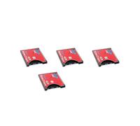 4X la Nuova Custodia per Schede da un CF Supporta la Scheda Wireless WIFI Tipo I Adattatore per Fotocamera SLR Rossa