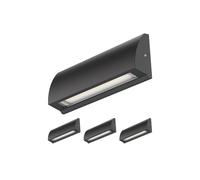 4x Lampada da parete LED / luce per scale SEGIN per esterni IP54 downlight [EEK: F]