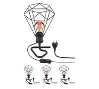 4x lampada da tavolo RETRA interruttore nero 1x E27 max. 60W [EEK: E]