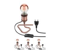 4x lampada da tavolo RETRA switch bronzo 1x E27 max. 60W [EEK: E]